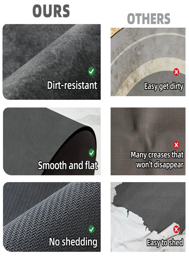 TYUU Bath Mat, Bathroom Rugs Non Slip Washable Thin Absorbent Quick Dry Bath Mat Fits Under Door Bathroom Floor Mat Perfect for Bath, Shower, or Sink 17"x59" Dark Grey - Image 5