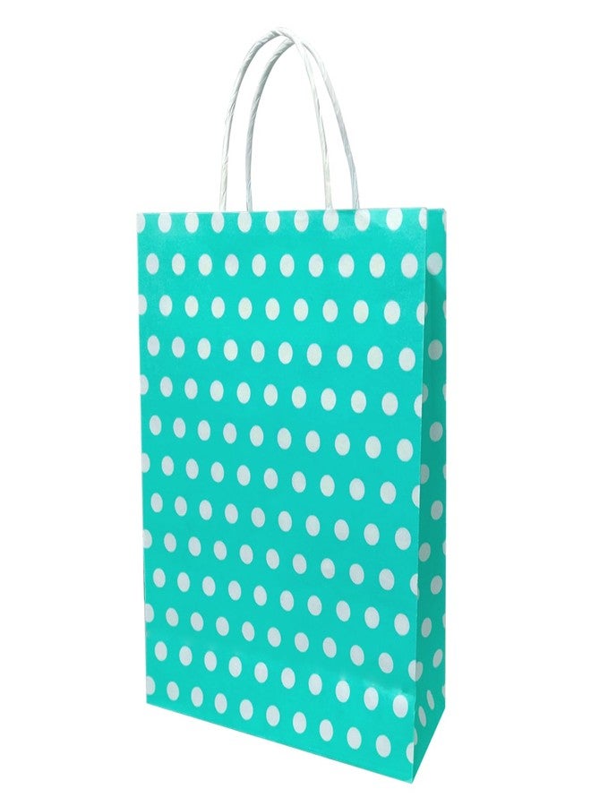Aakriti Paper Gift Bags With Handles Polka Dot Paper Party Favor Bags For Kid'S Birthday Baby Shower Wedding Holiday Party (Multi-Coloured, 10 X8X3 Inch (Pack Of 25), Gift Bags Polka Dot Ferozi) - Image 5