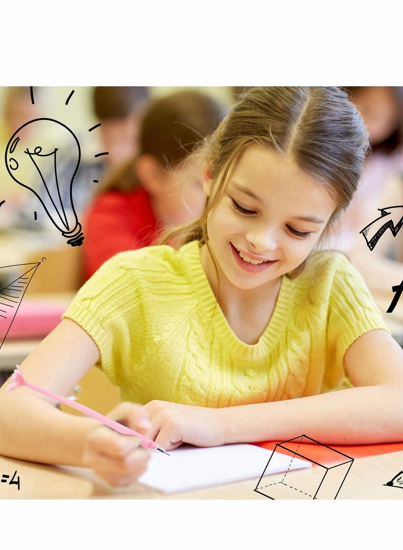 Excefore Gel Pens 8 PCS Cherry Blossom Flower Pen Black Ink Medium Point for Students Kids Women Girls Friends, Party Favor Decor - Image 3