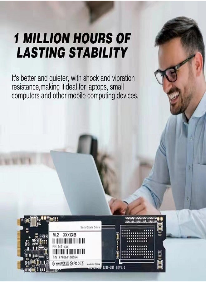 Generic - NGFF M.2 1TB SATA3.0 High-Speed SSD Solid State Drive 2280m - Image 1