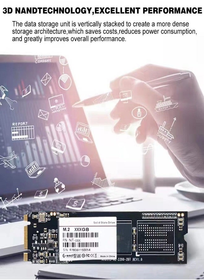 Generic - NGFF M.2 1TB SATA3.0 High-Speed SSD Solid State Drive 2280m - Image 1