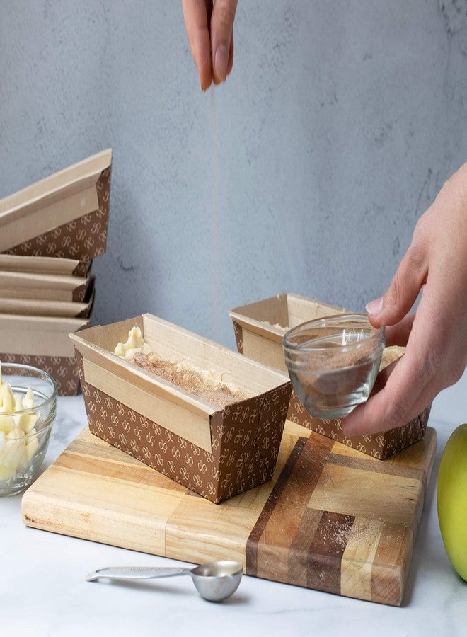 JA Kitchens Disposable Bread Loaf Pans for Baking - 7 x 3.5 x 2 Inches - Medium Kraft Paper Bread Pan - SET of 32 - Image 3