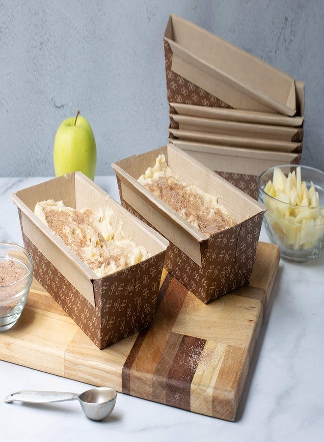 JA Kitchens Disposable Bread Loaf Pans for Baking - 7 x 3.5 x 2 Inches - Medium Kraft Paper Bread Pan - SET of 32 - Image 4