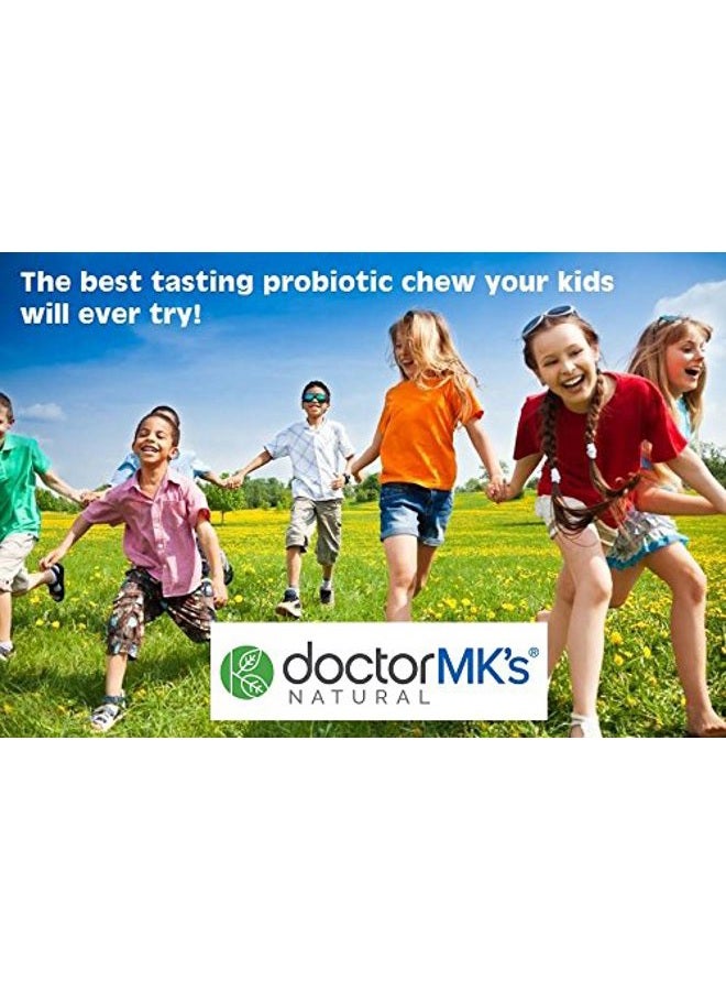 doctor MK's NATURAL Kids Probiotics Chewable by Doctor MK's®, Sugar Free, Tastes Like Candy, Natural Wild Berry Tablets, Vegetarian/Vegan - Image 2
