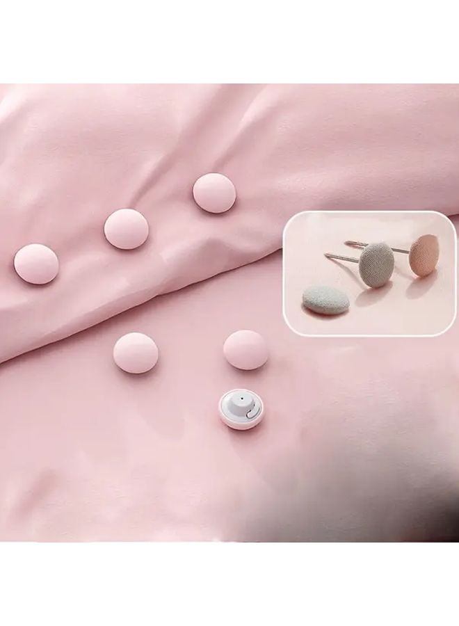 8pcs Pink Non Slip Bed Sheet Clips Heavy Duty Plastic Bedding Quilt Holder - Image 2