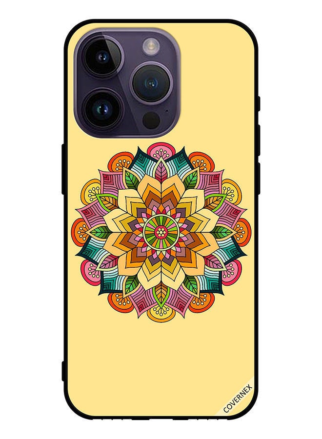 Covernex Protective Case Cover For Apple iPhone 14 Pro Round Mandala Pattern - Image 1