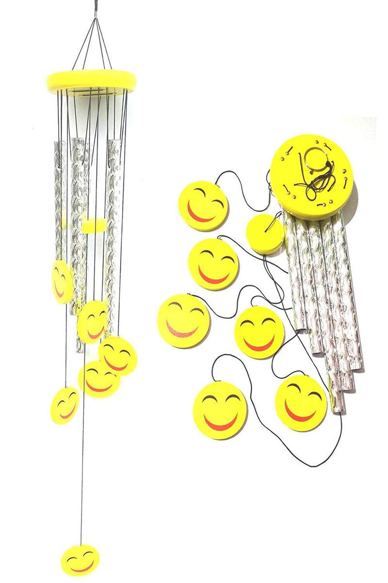 RIPE INDIA Metal Wind Chimes (30 inch, Yellow) - Image 1