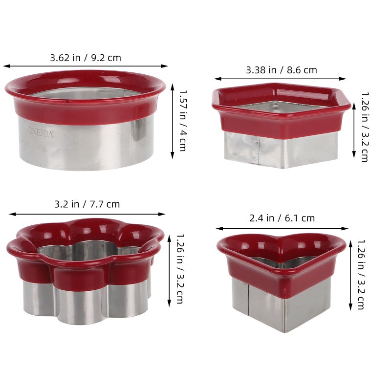 4Pcs Sandwich Cutter and Sealer Set for Breakfast Lunchbox Baking Cookies - Image 3