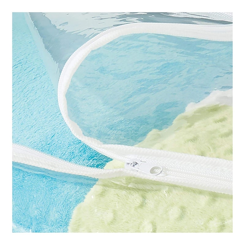 InterDesign Pack of 2 NonWoven Fabric Foldable Storage Zipper Bags with Handles for Organizing Clothing Linens Towels 24 x 12 x 10 White - Image 5