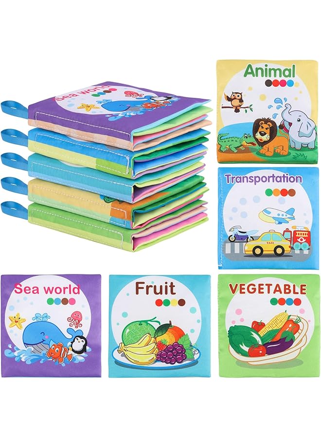 إيروريكس كتب حمام الأطفال غير سامة ومقاومة للماء ومتينة من القماش الناعم للأطفال الرضع والأطفال الصغار وحوض الاستحمام - Image 1