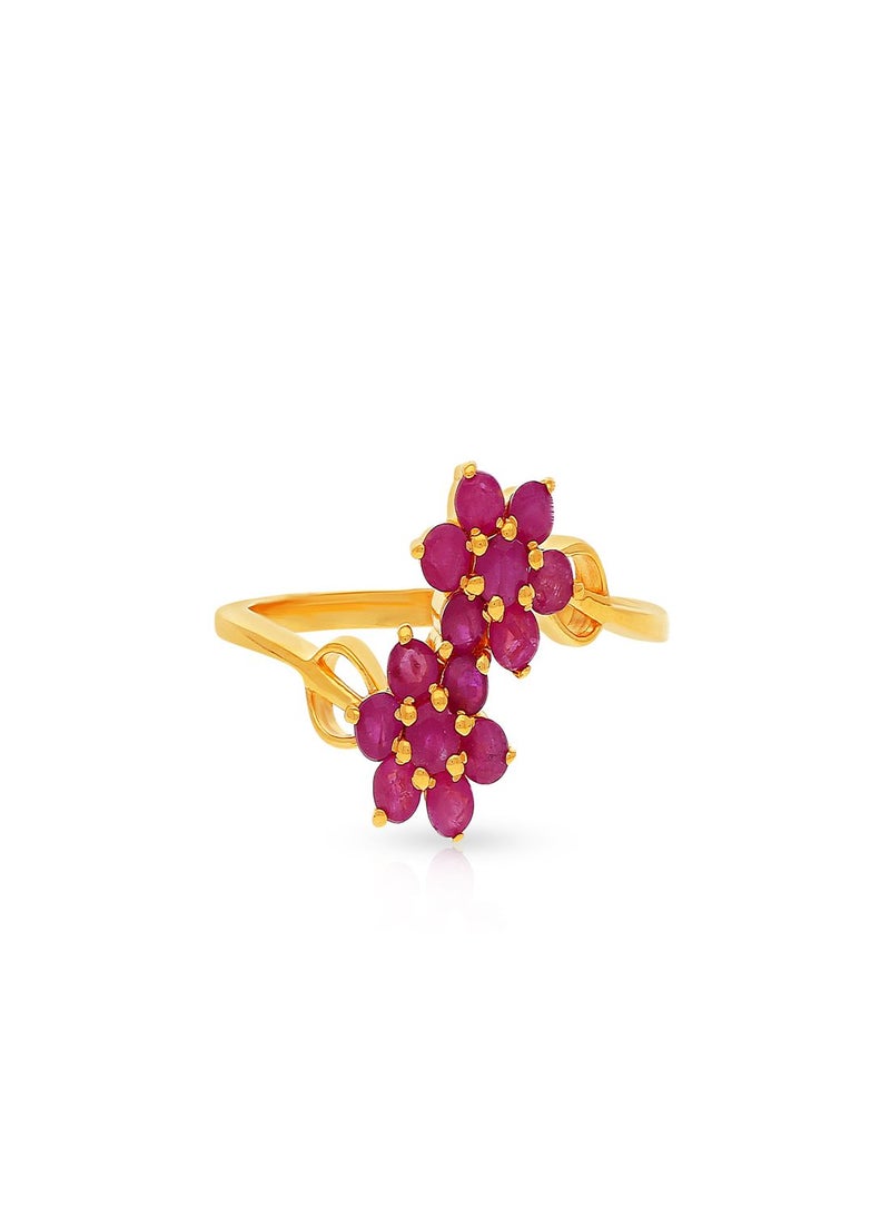 Malabar Gold and Diamonds 22 Carat 916 Purity Precia Gemstone Ring PGNFNC231RN1 for Women  - Image 2