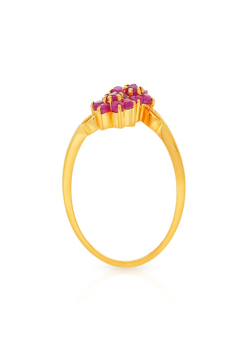 Malabar Gold and Diamonds 22 Carat 916 Purity Precia Gemstone Ring PGNFNC231RN1 for Women  - Image 3