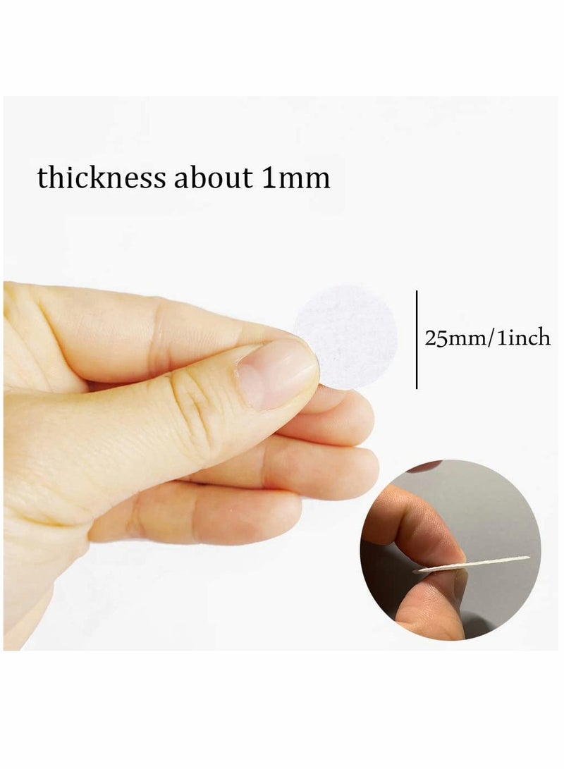 KASTWAVE Felt Circles 1 Inch White Round Shapes Craft Fabric Felt Pads for DIY Projects & Crafts Sewing Glue Make Hair Accessories Scentsy Wax Samples 1000PCS - Image 2