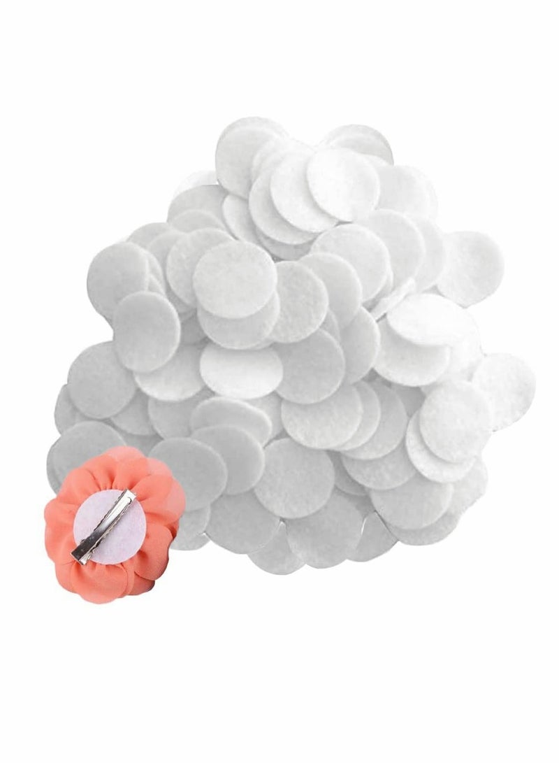 KASTWAVE Felt Circles 1 Inch White Round Shapes Craft Fabric Felt Pads for DIY Projects & Crafts Sewing Glue Make Hair Accessories Scentsy Wax Samples 1000PCS - Image 1