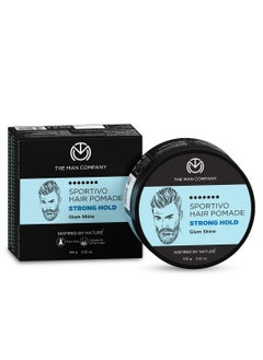 The Man Company The Man Company Sportivo Stronghold Hair Styling Pomade Wax for Men Stylish Glossy Finish Hair Volumizer Non Sticky - 100gm  - Image 2