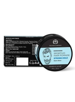 The Man Company The Man Company Sportivo Stronghold Hair Styling Pomade Wax for Men Stylish Glossy Finish Hair Volumizer Non Sticky - 100gm  - Image 3