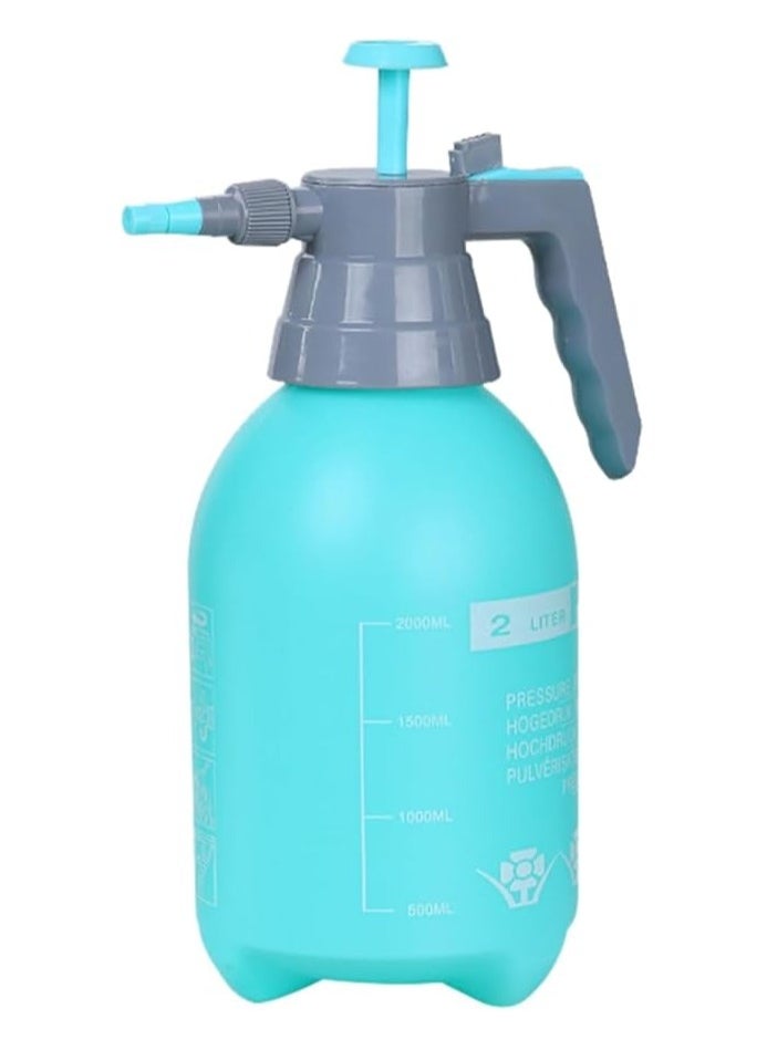 Generic - Garden Pressure Sprayer – 2 Liter Capacity – Hand Pump Operated, Multi-Purpose for Plant Watering. Features an adjustable nozzle for versatile spray patterns and a safety pressure release valve. (Turquoise) - Image 1