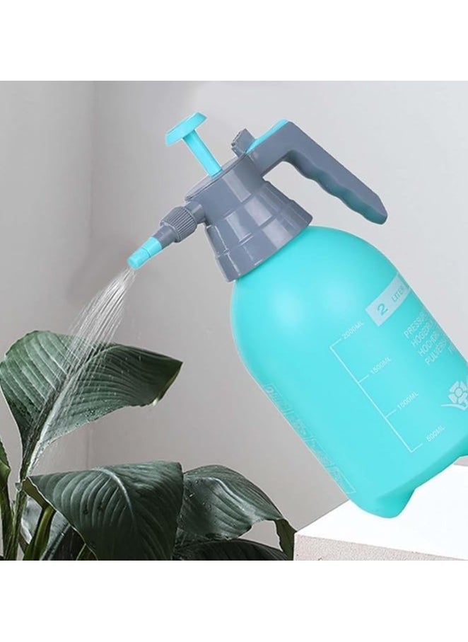 Generic - Garden Pressure Sprayer – 2 Liter Capacity – Hand Pump Operated, Multi-Purpose for Plant Watering. Features an adjustable nozzle for versatile spray patterns and a safety pressure release valve. (Turquoise) - Image 1