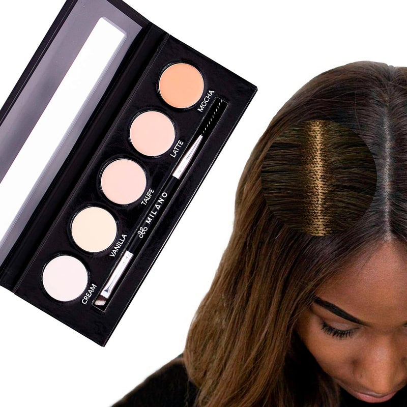 Milano Collection Wig Cream Knot Concealer Palette for Lace Wigs and Frontal Part and Hairline - Image 1