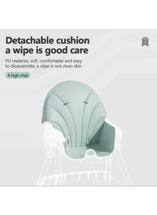 0TO1 TECH Baby and Infant Dining Chair, 7 in 1 Toddler High Chair, 3 Gear Adjustment for Backrest, Rocking Horse Design, Collapsible Two-Tiered Dinner Plate, Removable Seat, 5 Point Safety Harness - Image 3