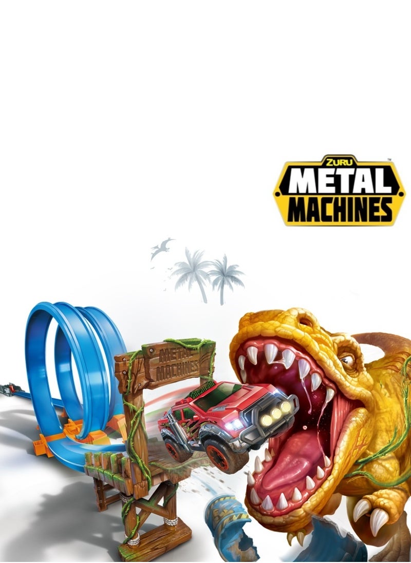 METAL MACHINES - METAL MACHINES T-REX Attack Trackset / With Color Change Car 1/64-1pc (car Color/Style May Vary - Image 1