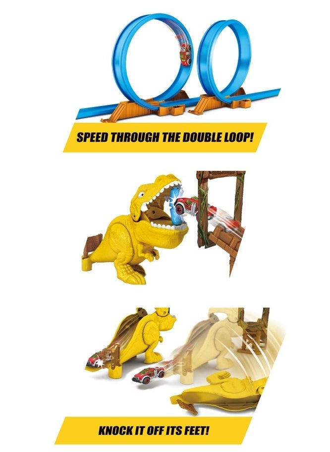 METAL MACHINES - METAL MACHINES T-REX Attack Trackset / With Color Change Car 1/64-1pc (car Color/Style May Vary - Image 1