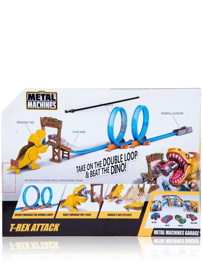 METAL MACHINES - METAL MACHINES T-REX Attack Trackset / With Color Change Car 1/64-1pc (car Color/Style May Vary - Image 1