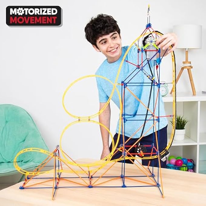 K'NEX BASIC FUN AMAZIN' 8 COASTER COLOURFUL CONSTRUCTION SET FOR BOYS AND GIRLS, 448 PIECE KIDS BUILDING SET FOR CHILDREN AGES 7+ 80216 - Image 4