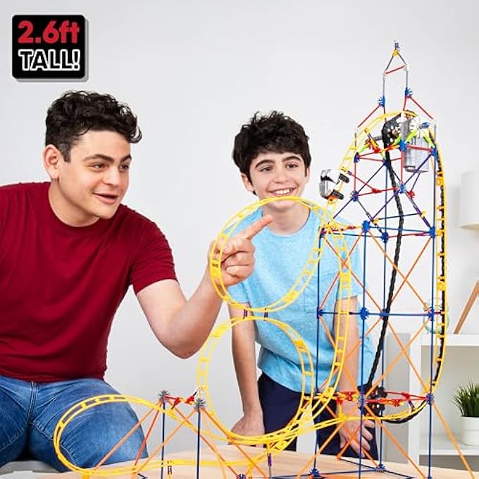 K'NEX BASIC FUN AMAZIN' 8 COASTER COLOURFUL CONSTRUCTION SET FOR BOYS AND GIRLS, 448 PIECE KIDS BUILDING SET FOR CHILDREN AGES 7+ 80216 - Image 5