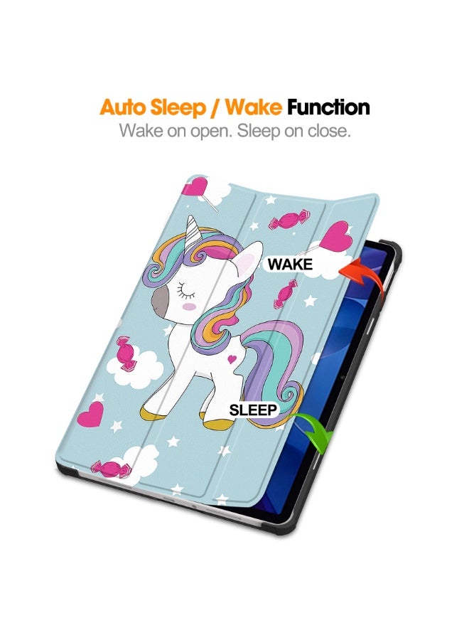 Tablet Case For Xiaomi Redmi Pad 2 11inch Multi-Viewing Angles All New PU Leather Smart Cover with Auto Sleep Wake Feature Slim Flip Shell Case for Redmi Pad2 11" 2025 (Unicorn) - Image 2