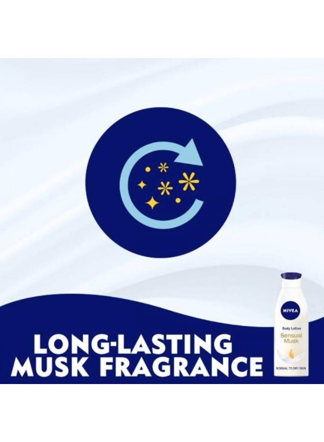 Nivea Sensual Musk Fragrance And Care Body Lotion 250ml - Image 3