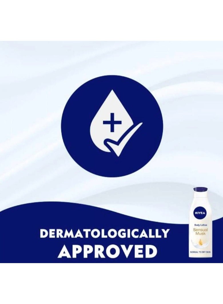 Nivea Sensual Musk Fragrance And Care Body Lotion 250ml - Image 2