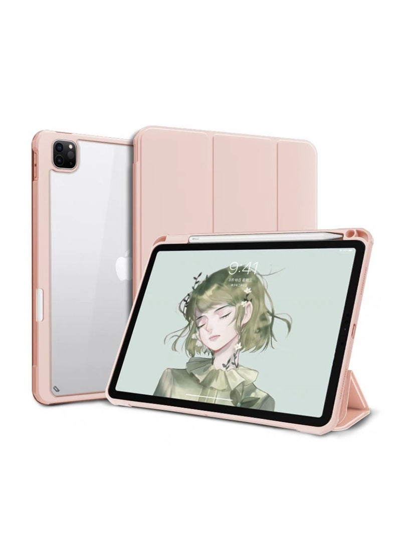 Captaintech Clear iPad Pro 11 Case (2018-2022 Models) – Transparent Protective Cover with Apple Pencil Holder & Charging Support | Auto Wake/Sleep & Touch ID Compatible  - Image 1