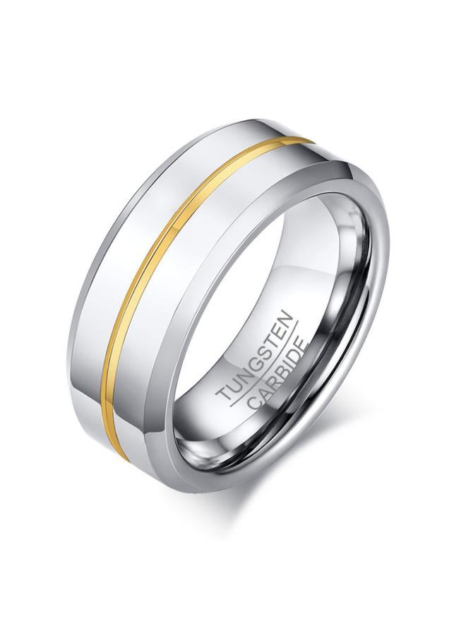 Men Rings Index Finger Ring 8mm Open Bottle Tungsten Steel Ring Trendy Men Ring Jewelry Tcr-039