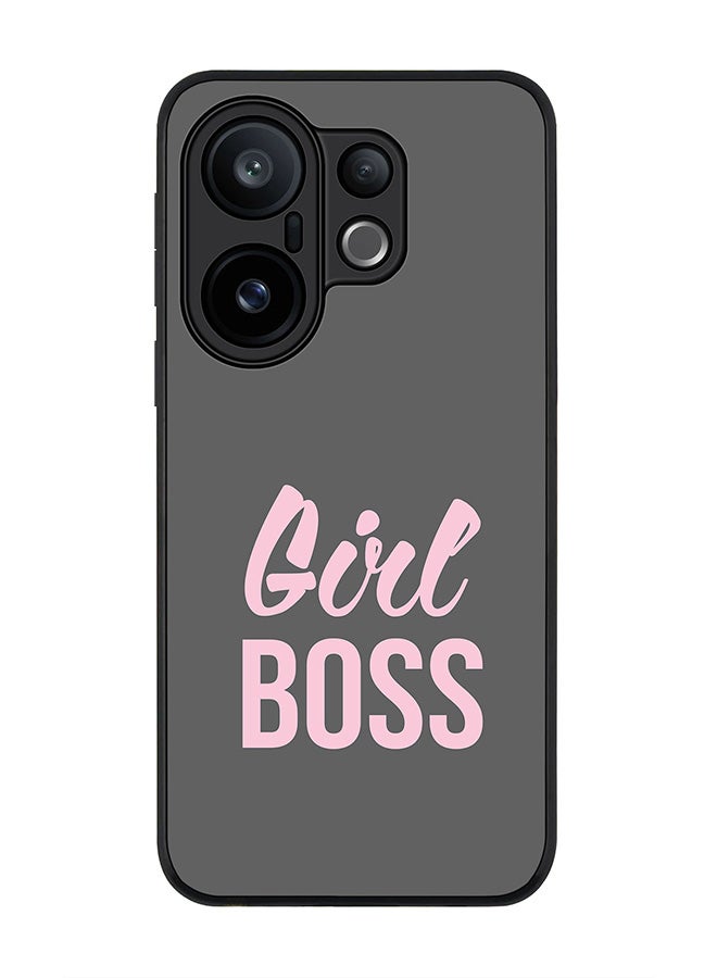Stylizedd For vivo X200 FE / S30 Pro mini Case,Slim fit Camera Protection, Shockproof Thin Phone cover  - Girl Boss (Grey)