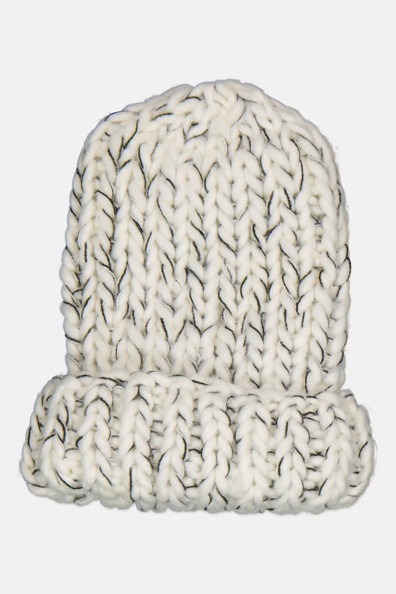 Reserved Women Textured Beanie, Off White