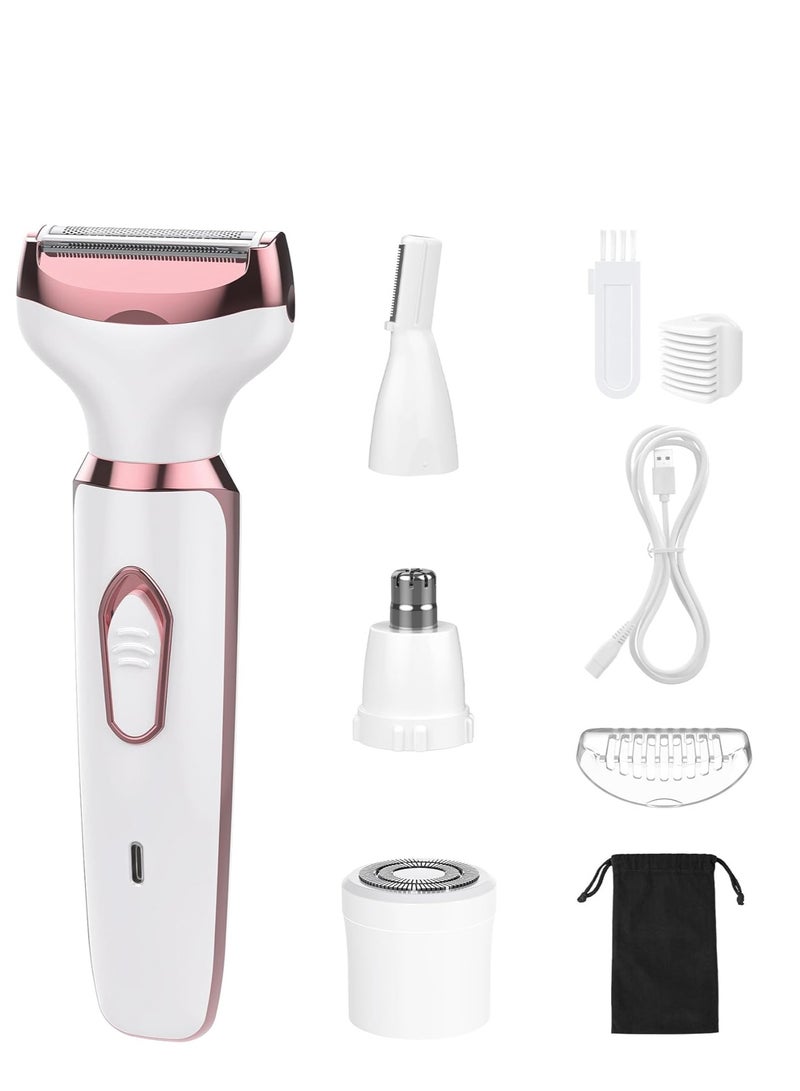 general Electric Razor, Shaver ,Trimmer for Women, 4 in 1 Painless Body Razors and Facial Hair Remover ,Rechargeable Hair Removal Kit for Face Body Leg Bikini Underarm Arm - Image 1