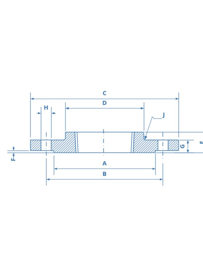 SS316 Threaded NPT Flng #150 JAG (1-1/4") - Image 2