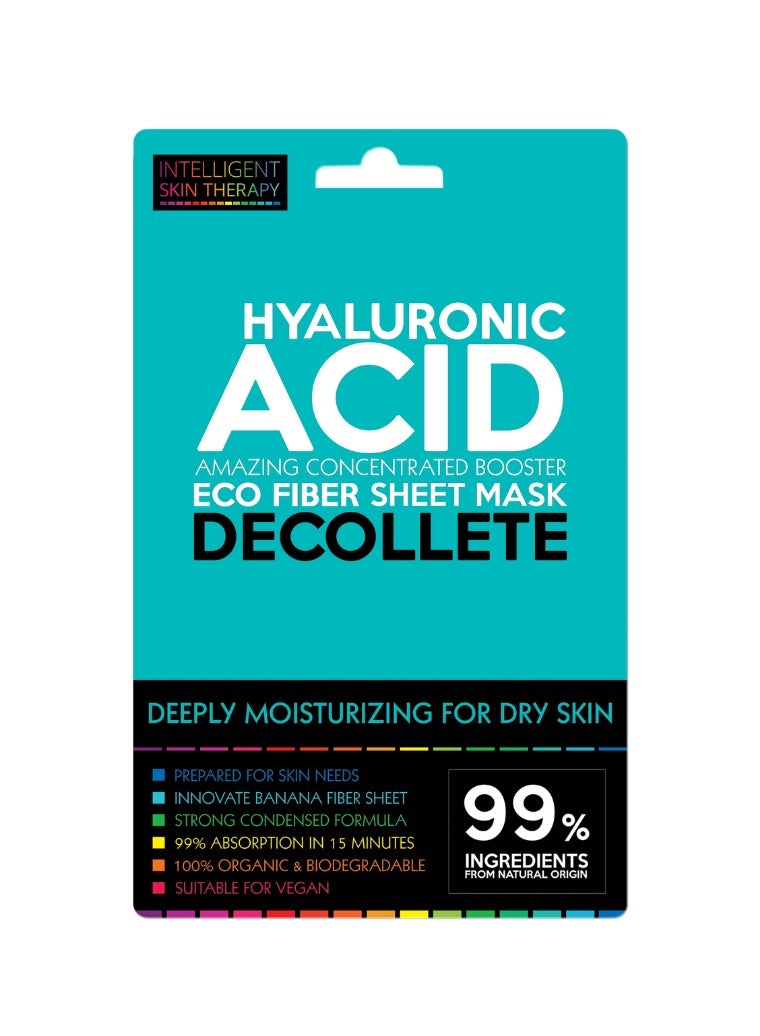 BeautyFace Extremely  Moisturizing Eco Fiber Booster Decollete Mask Hyaluronic Acid