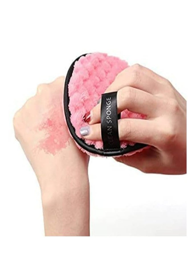 COSSESS Microfiber Reusable Makeup Removal Sponge Pads For Deep Cleansing Facial Make up Remover Wipes For Mascara Eye Shadow - (Pack of 1) - Image 4