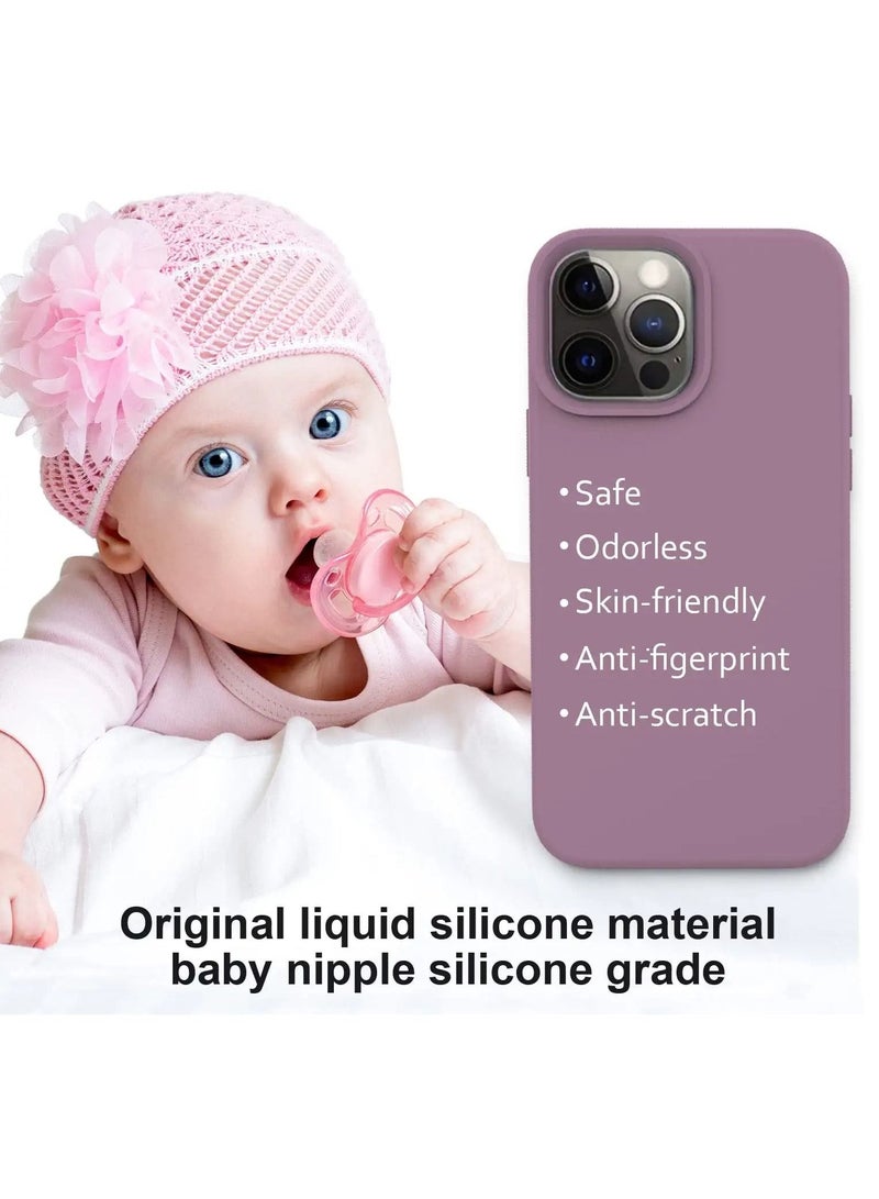 Compatible with iPhone 14 Pro Max Case, Liquid Silicone Full Body Protective Case with [Anti-Scratch] [Soft Microfiber Lining] [Camera Protective] for iPhone 14 Pro Max 6.7 inch, Lavender Purple - Image 5