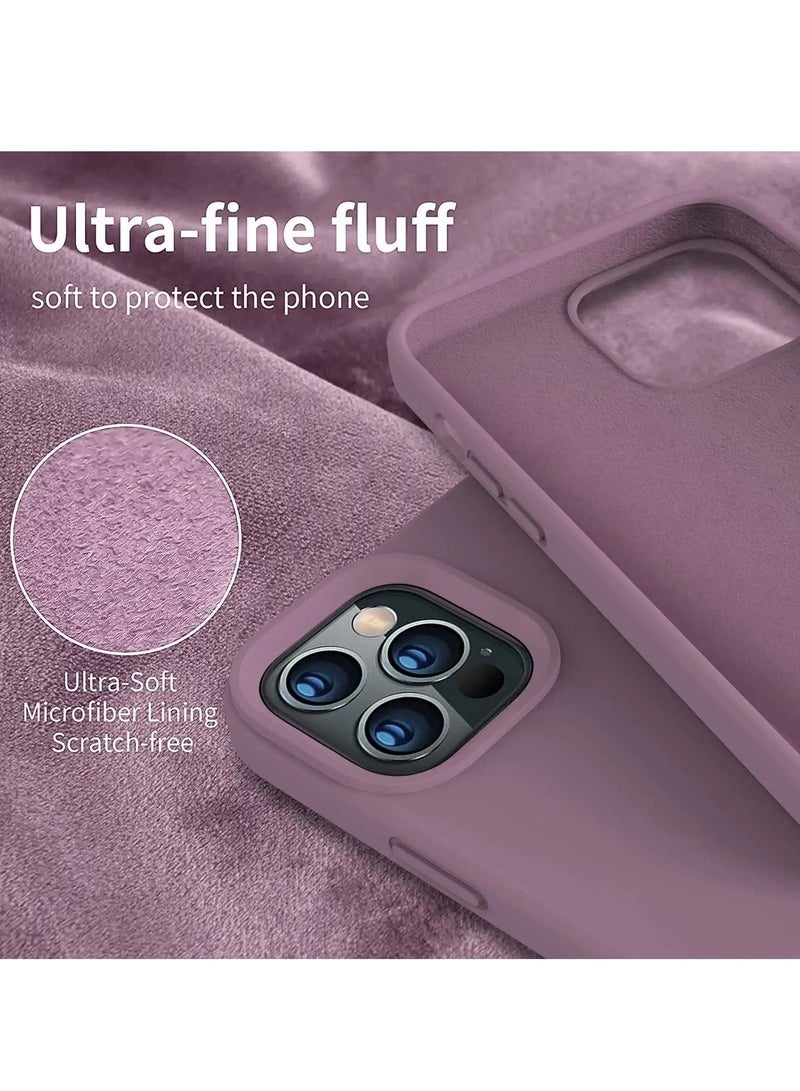 Compatible with iPhone 14 Pro Max Case, Liquid Silicone Full Body Protective Case with [Anti-Scratch] [Soft Microfiber Lining] [Camera Protective] for iPhone 14 Pro Max 6.7 inch, Lavender Purple - Image 3
