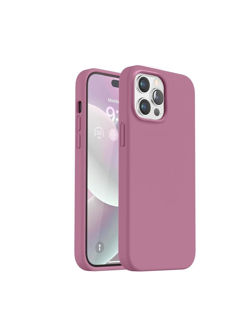 Compatible with iPhone 14 Pro Max Case, Liquid Silicone Full Body Protective Case with [Anti-Scratch] [Soft Microfiber Lining] [Camera Protective] for iPhone 14 Pro Max 6.7 inch, Lavender Purple - Image 1
