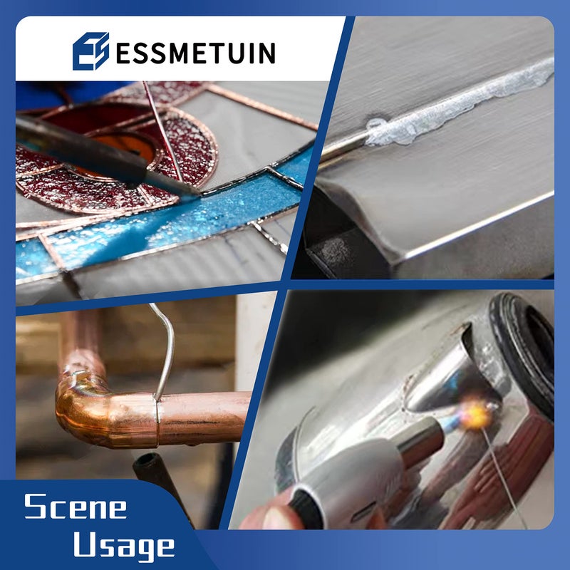 Essmetuin Lead Free Solder Wire(Sn99.3Cu0.7) For Plumbing Solder/Stained Glass/Crafts/Jewelry 217â„ƒ Melting Point 2.0MM No Flux,ROHS (3.2oz) - Image 5