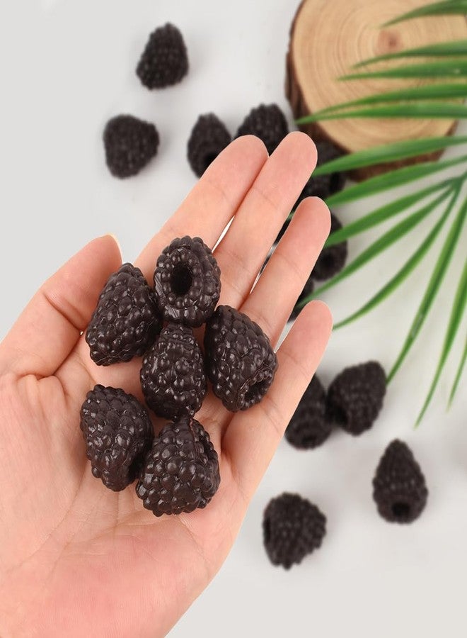 Luckforest 20 Pcs Artificial Raspberries Fake Simulation Fruit Lifelike Raspberry for Wedding Table Centerpieces Basket Display Home Kitchen Decor Photography Props, Brown - Image 5