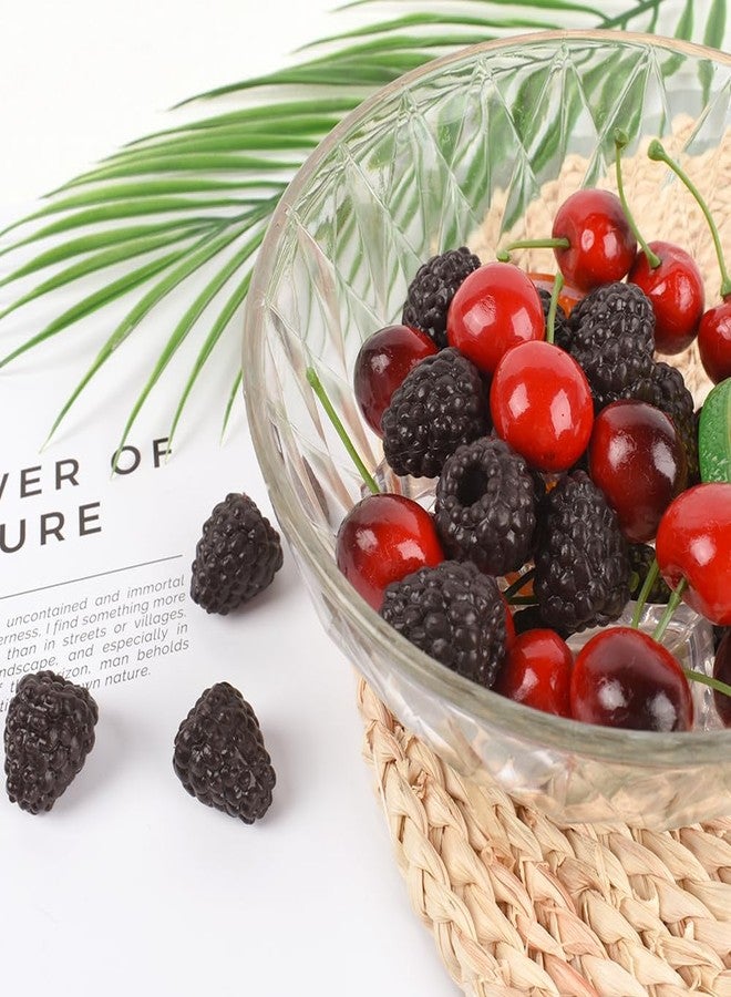 Luckforest 20 Pcs Artificial Raspberries Fake Simulation Fruit Lifelike Raspberry for Wedding Table Centerpieces Basket Display Home Kitchen Decor Photography Props, Brown - Image 2