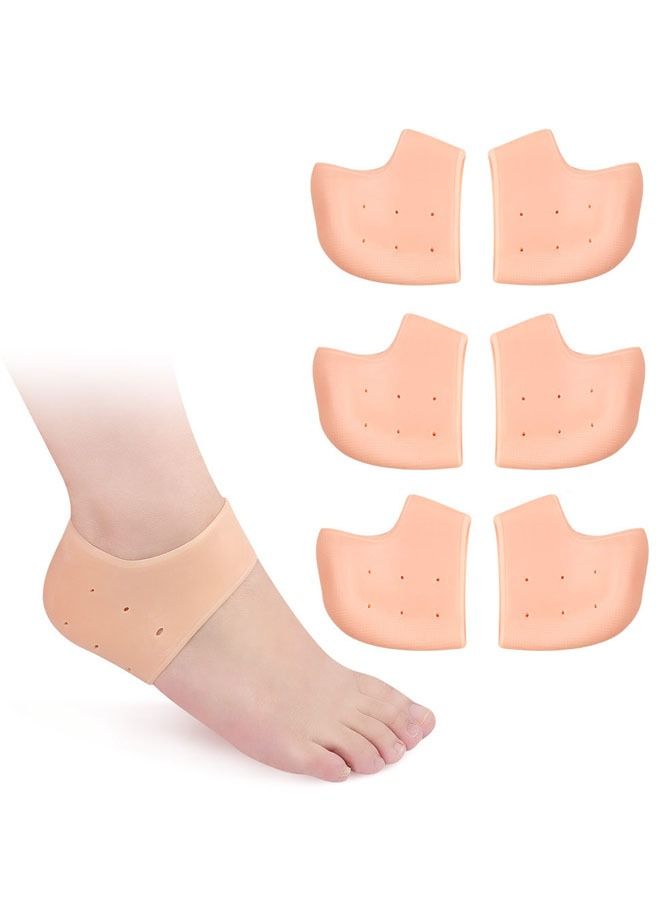 ZCM-HAPPY 3 Pairs Silicone Heel Protector Socks - Image 1