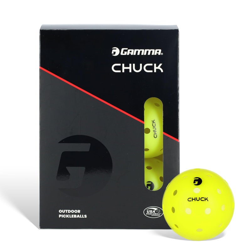 Gamma Chuck Tournament Pickleballs for Outdoor Play Symmetrical 38Hole Design Meets USAPA Standards 6 Pack - Image 2