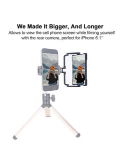 Generic Plus Vlog Selfie Flip Mirror Mount, Applicable for iPhone and Mobile Phone, 360 Degree Flip Mirror fit for Sony A6 A7, Use for Horizontal, Vertical Video Filming Selfie Live-Streaming  - Image 5