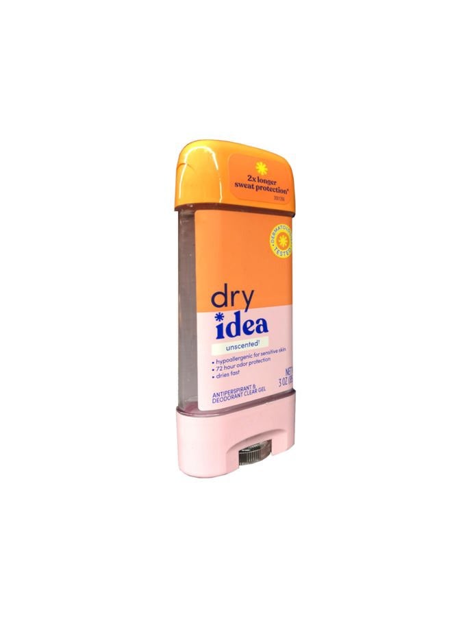 Dry Idea Clr Gel Unscnted Size 3z Dry Idea Unscented Clear Gel Anti-Perspirant Deodorant 3oz - Image 3